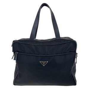Prada Nylon Leather Briefcase